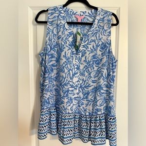 Lilly Pulitzer gramercy top in on a roll engineered gram. NWT